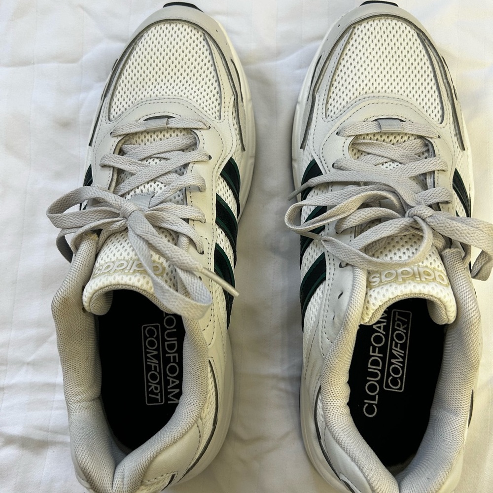 adidas Cloudfoam White Running Sneakers Men’s 9.5